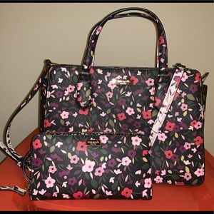 Kate Spade Reese Laurel Way Boho Floral Satchel